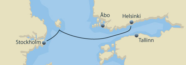 Afgangstider fra Stockholm til Helsingfors/Helsinki